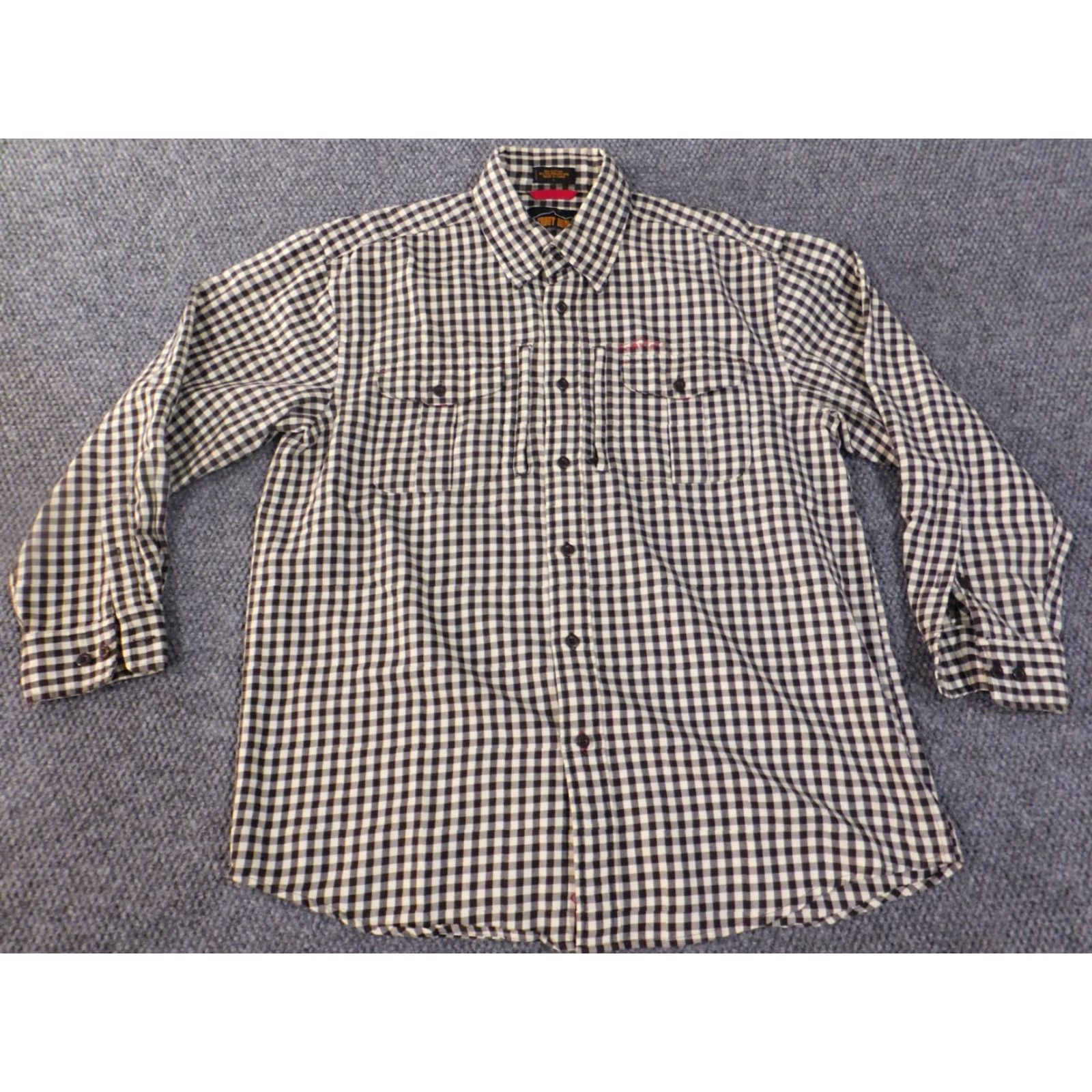 Orvis Orvis Shirt Mens L Blue Plaid Flannel Button-Up Zip Collar Down Outdoor Outdoors Regular All Seasons Size US L / EU 52-54 / 3 - 6 Thumbnail