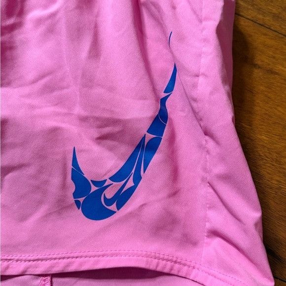 Nike Nike Women's Pink and Blue Athletic Track Shorts Sz Small S Size 24" / US 00 / IT 34 - 4 Thumbnail