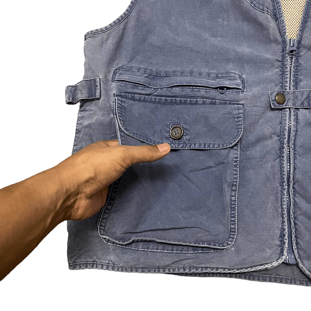 Woolrich Woolen Mills Vintage Woolrich Multi Pocket Utility Vest Size US L / EU 52-54 / 3 - 4 Thumbnail