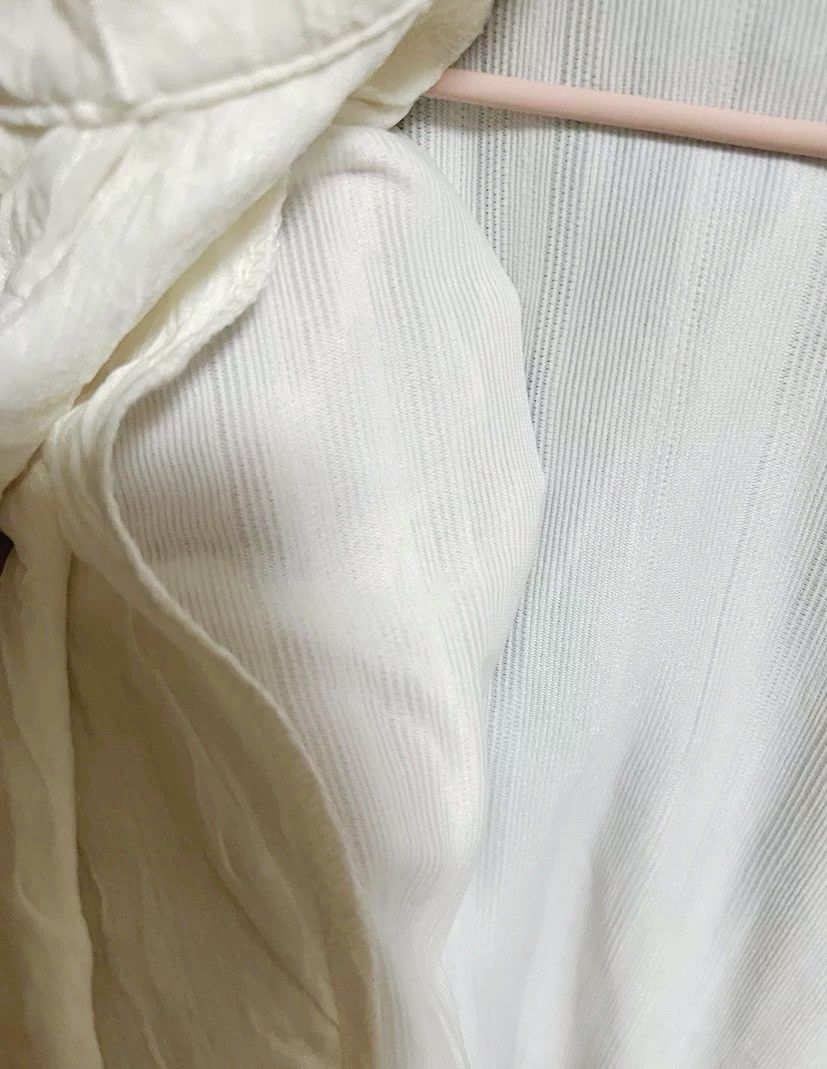 Japanese Brand × Vintage Retro fashion high neck crinkle button up shirt Size US M / EU 48-50 / 2 - 6 Thumbnail