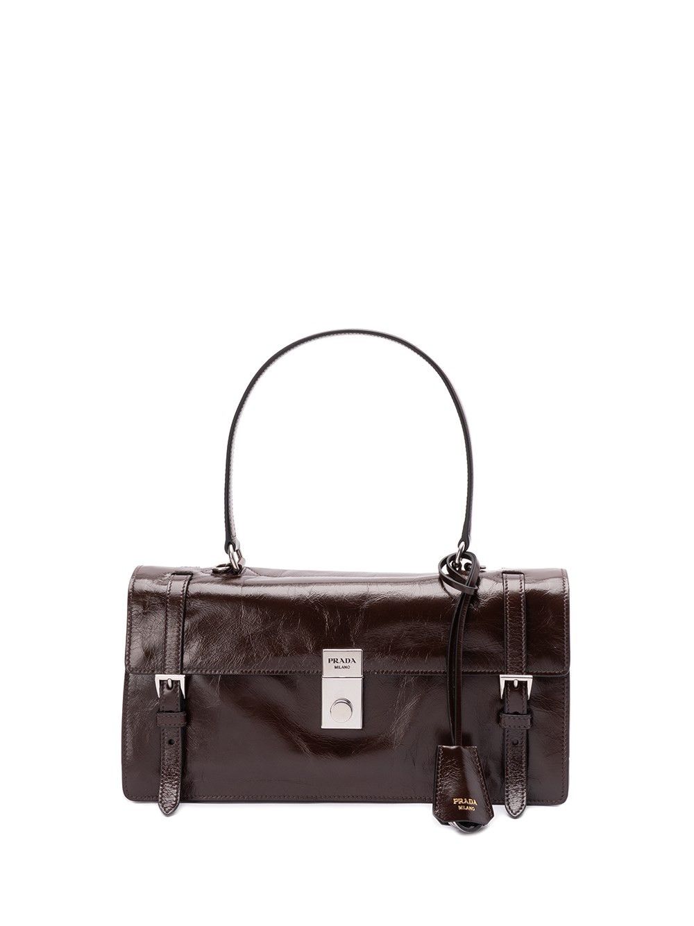 Prada Leather Shoulder Bag, Women's