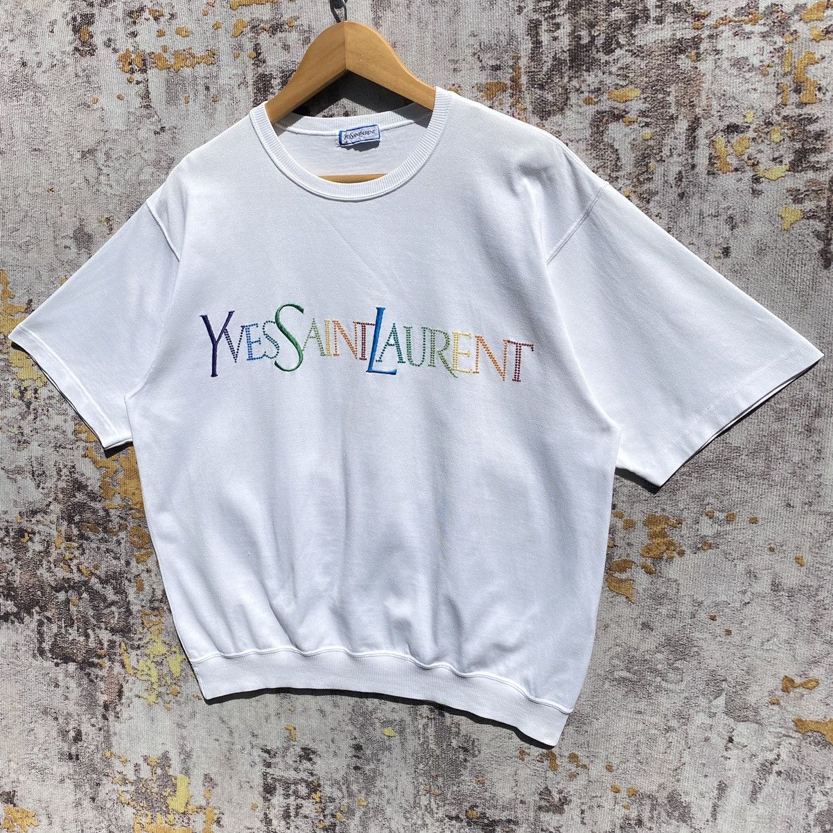 Yves Saint Laurent Vintage Yves Saint Laurent Sweatshirt Embroidery Spellout Size US S / EU 44-46 / 1 - 3 Thumbnail