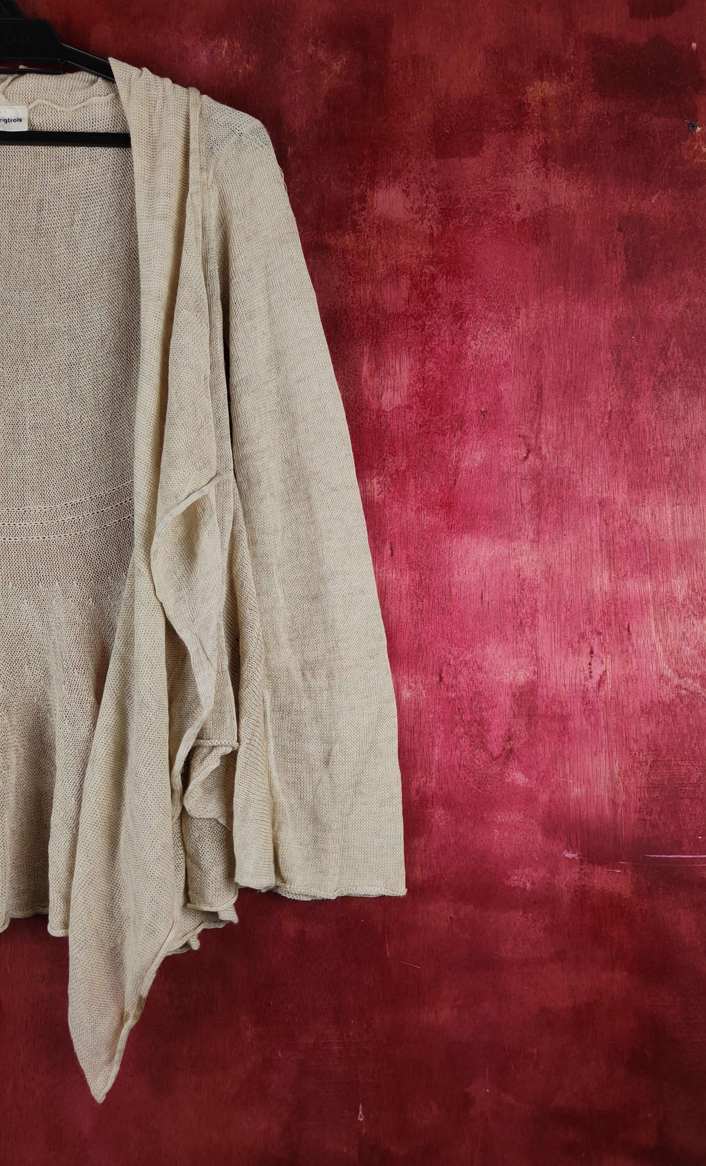 Japanese Brand × Vintage Vingtrois Beige Knitwear Cardigan vintage #S2374 Size S / US 4 / IT 40 - 7 Thumbnail
