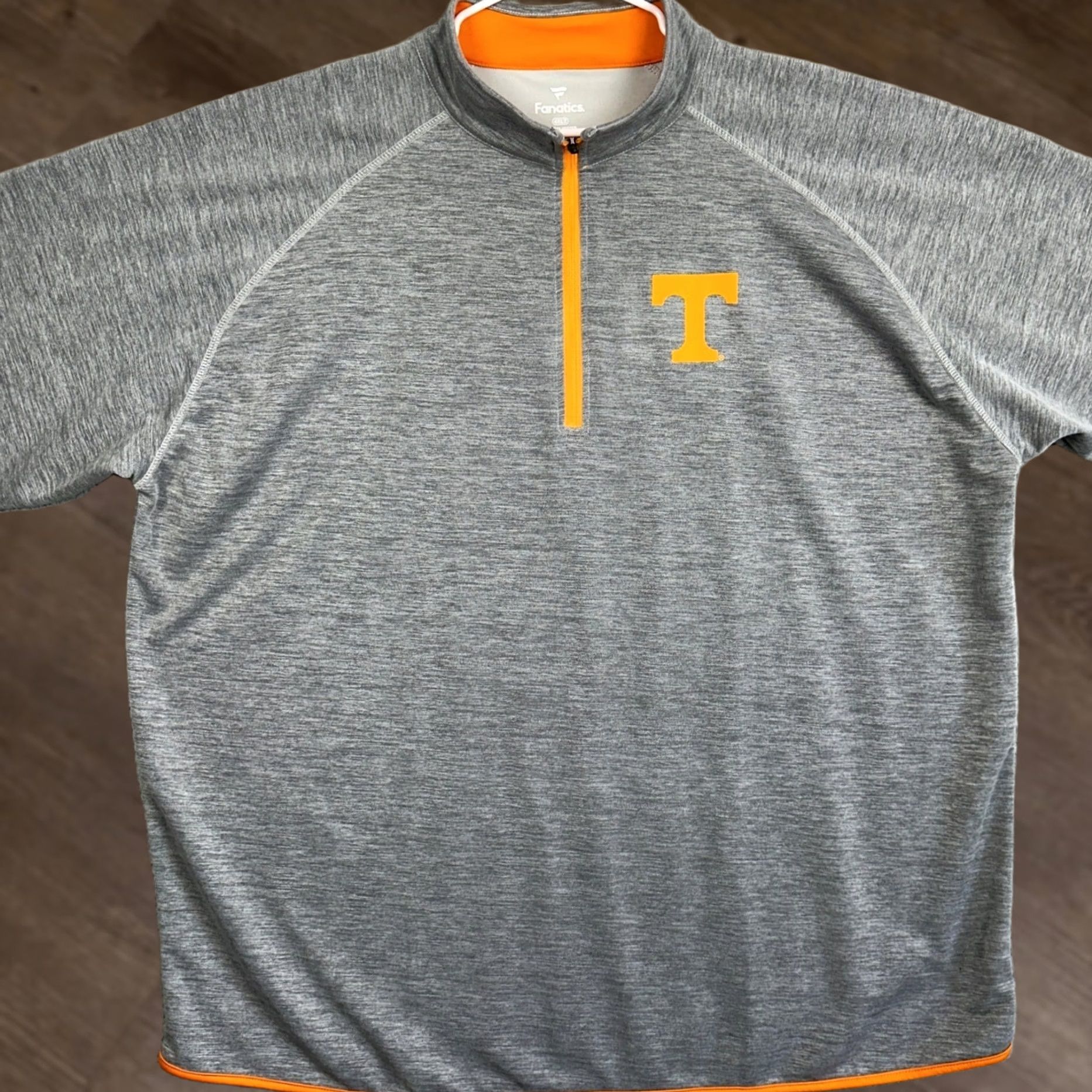 Vintage Tennessee Volunteers Fanatics Jacket Mens 4XLT Gray Quarter Zip Pullover Size US XXL / EU 58 / 5 - 1 Thumbnail