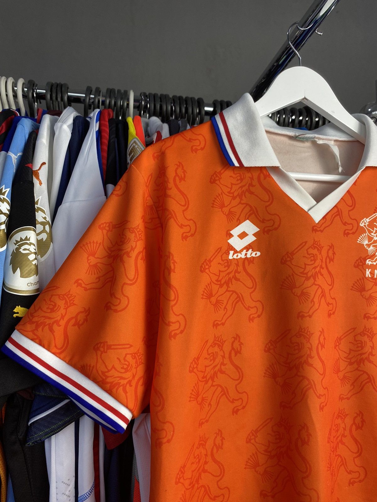 Lotto Sport 1992/94 LOTTO NETHERLANDS HOME SOCCER FOOTBALL JERSEY SHIRT Size US L / EU 52-54 / 3 - 4 Thumbnail