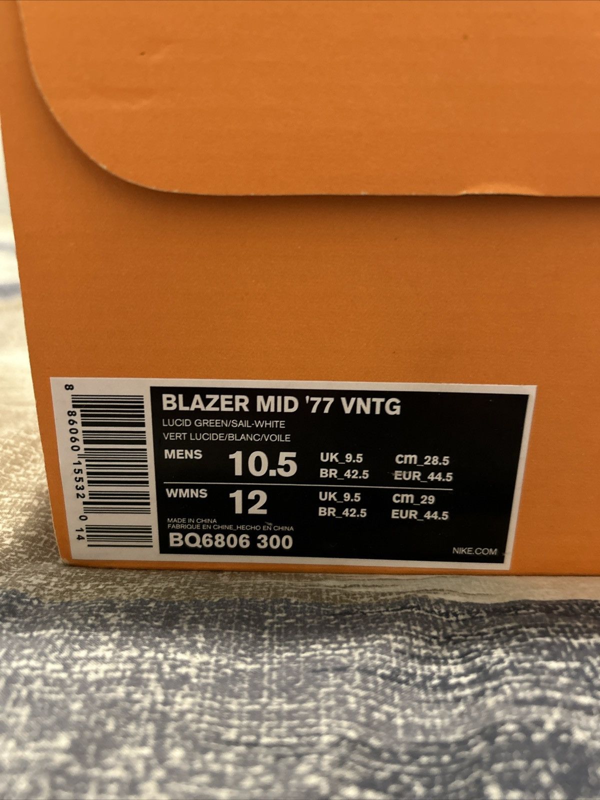 Nike Size 10.5 - Nike Blazer '77 Vintage Mid Lucid Green Size US 10.5 / EU 43-44 - 3 Thumbnail