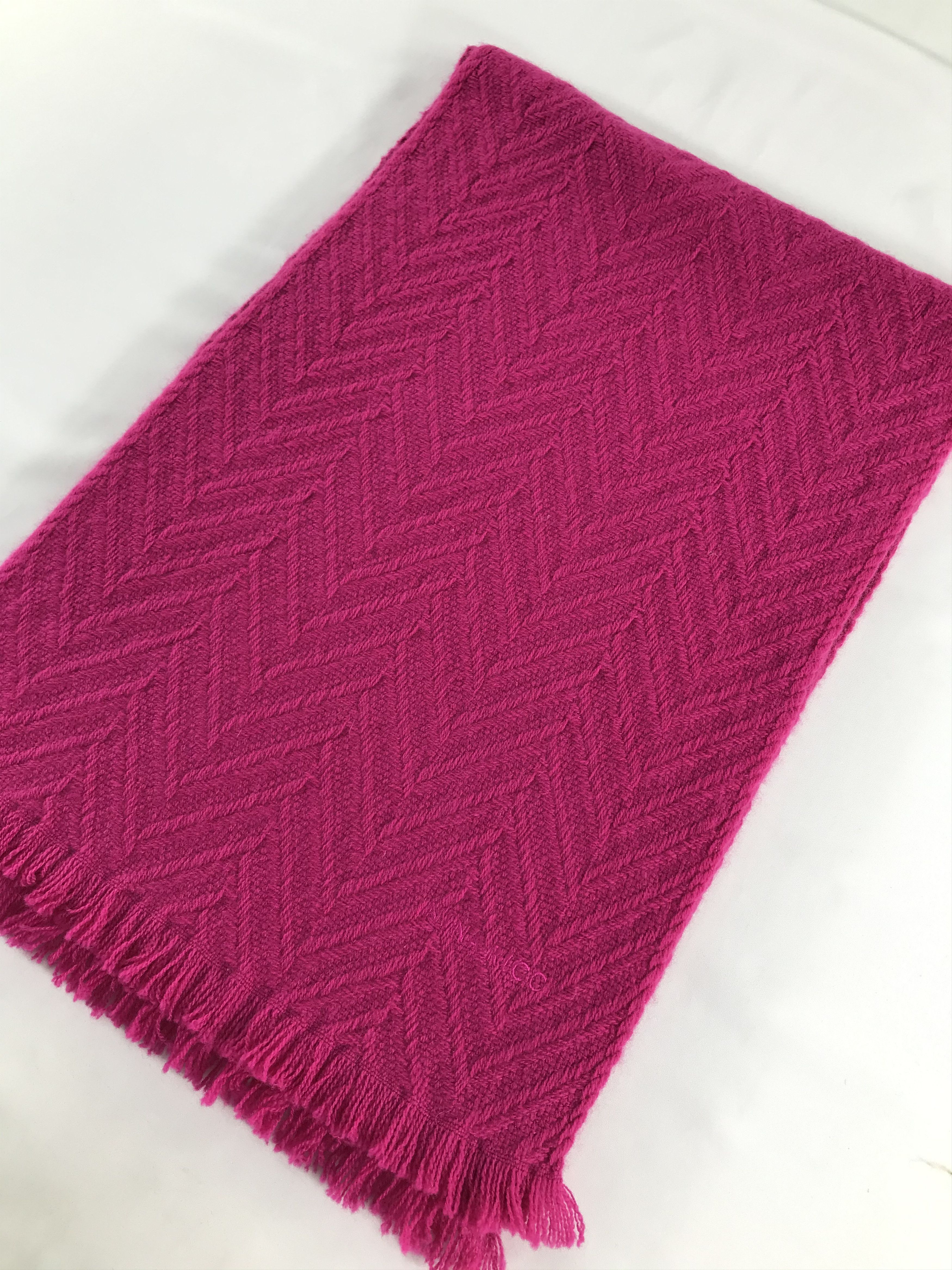 Nina Ricci Nina Ricci Pink Cashmere Scarf Muffler Neckwear V461 Size ONE SIZE - 3 Thumbnail