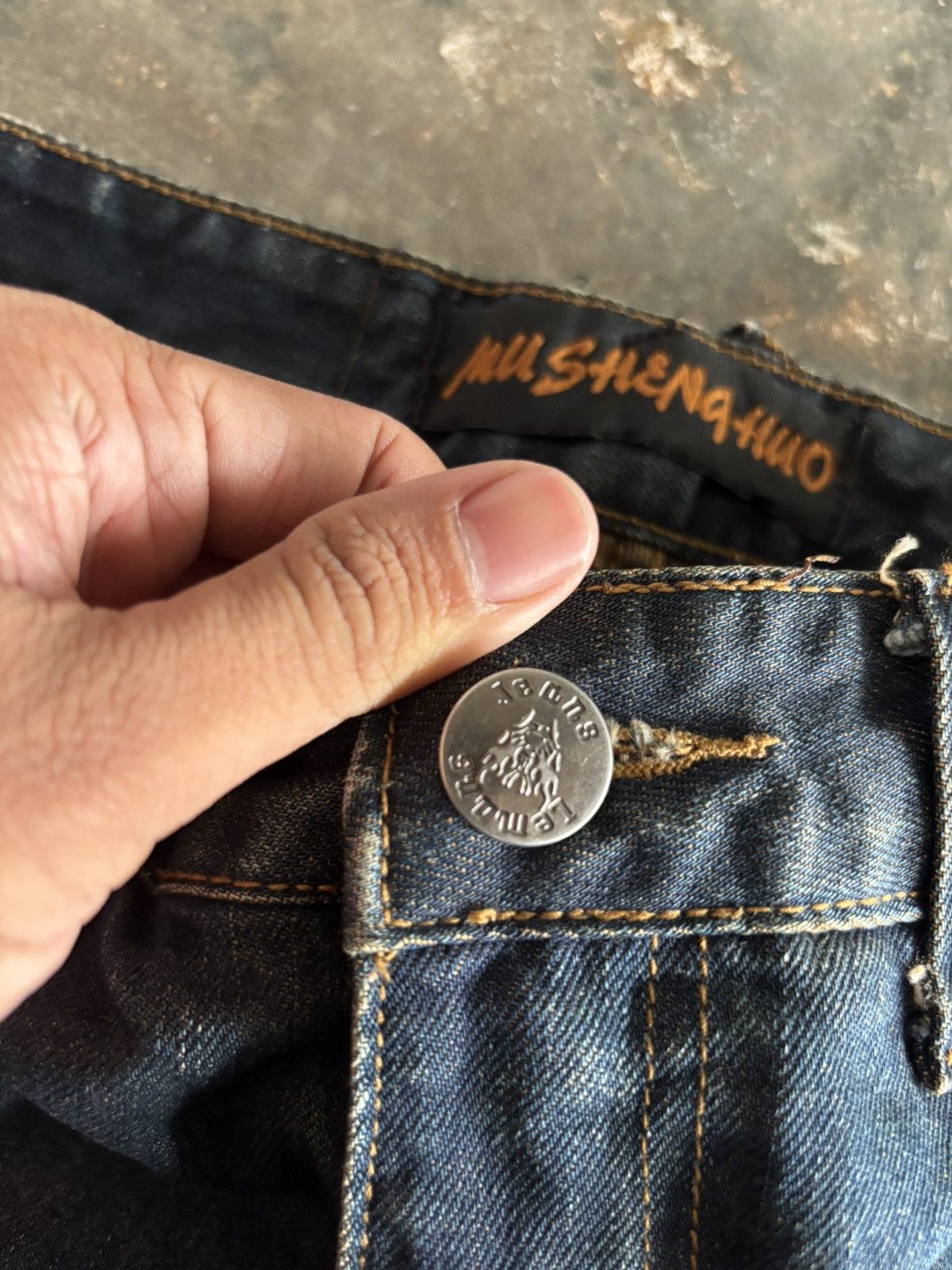 Hysteric Glamour Washed rusty whiskered jeans western bikers style grunge Size US 30 / EU 46 - 3 Thumbnail