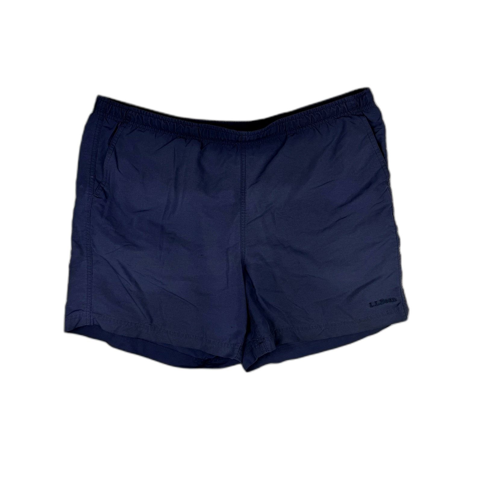 L.L. Bean LL Bean Supplex Nylon Sport Shorts Mens L Navy Blue Mesh Lin Size US 26 / EU 42 - 6 Thumbnail