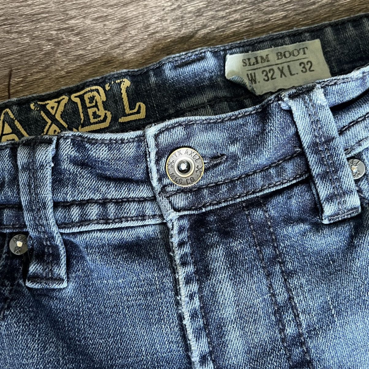 Vintage Vintage 2000s TK Axel Grunge Slim Boot Cut Denim Jeans 32x32 Size US 32 / EU 48 - 7 Thumbnail