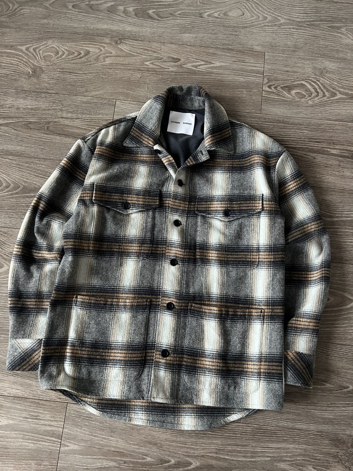 Samsoe Samsoe ‼️Samsoe Samsoe Oendal Acrylic/Wool Casual Shirt Jacket‼️ Size US M / EU 48-50 / 2 - 8 Thumbnail