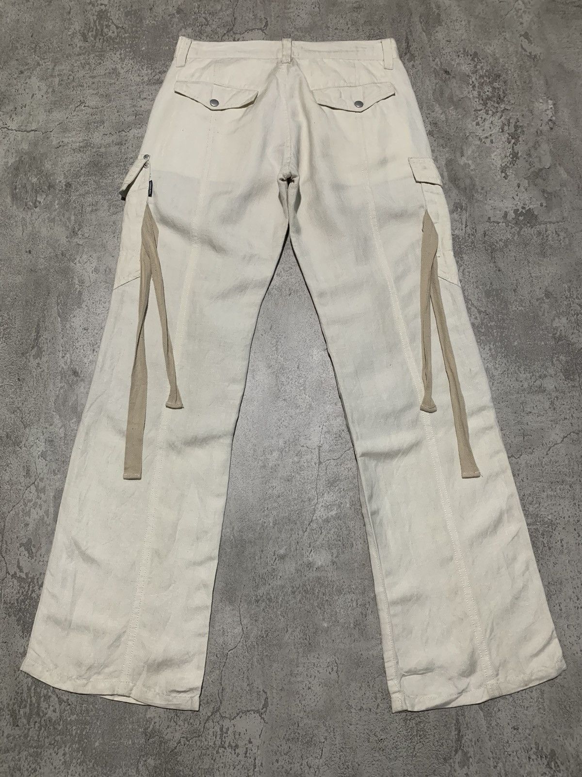 Tornado Mart Tornado Mart Japan bondage flared cargo pants Size US 29 - 7 Thumbnail