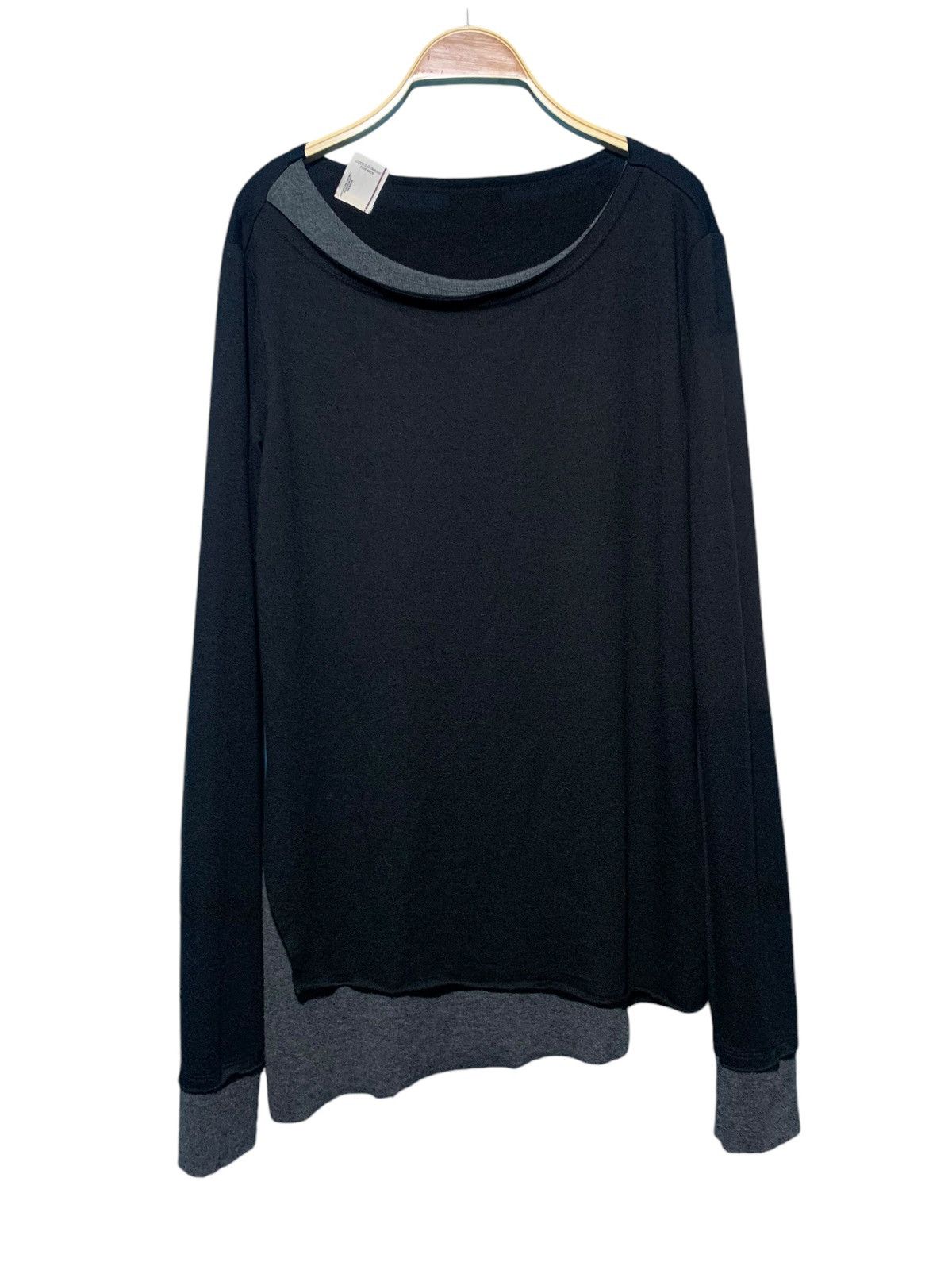 If Six Was Nine 2000s Codes Combine asymmetric double layer punk rock shirt Size US M / EU 48-50 / 2 - 1 Thumbnail