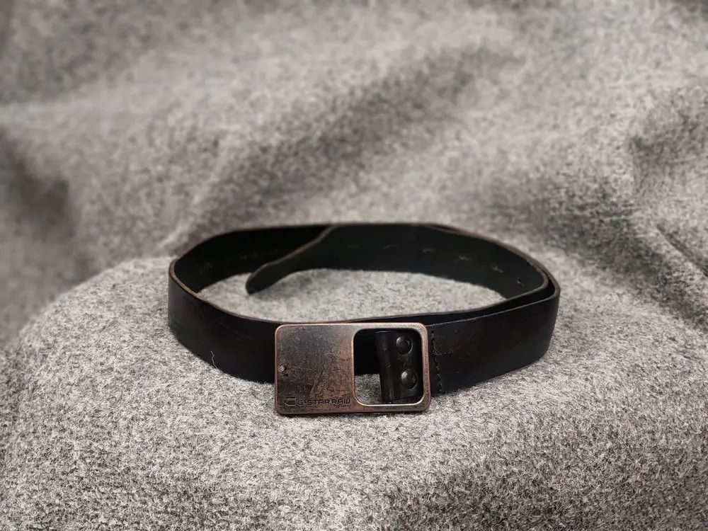 G-Star Vintage G Star Raw Leather Belt Logo If Six Was Nine Style Size ONE SIZE - 1 Thumbnail