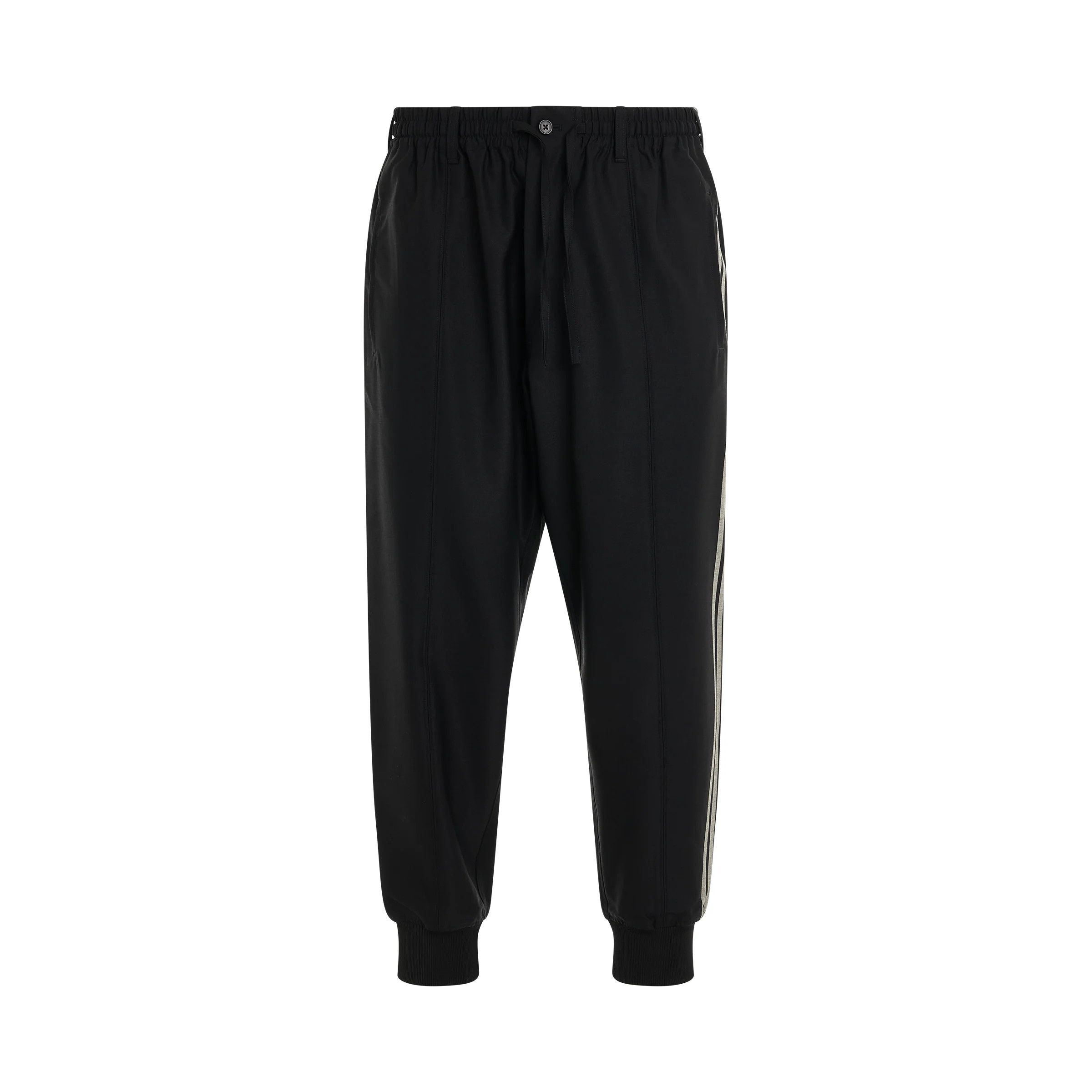 Y-3 o1mris0824 Wool Cuffed Pants in Black Size US 34 / EU 50 - 1 Thumbnail