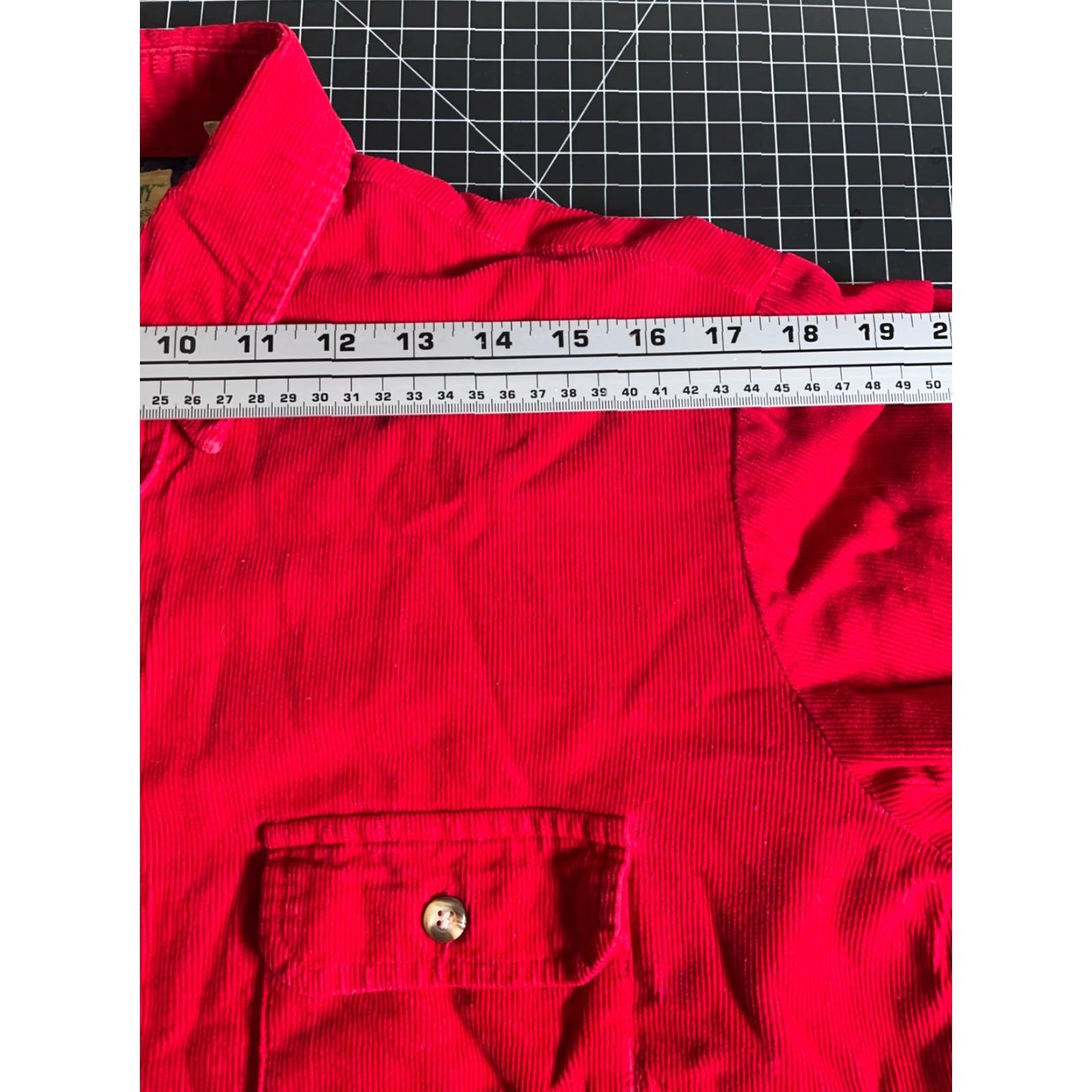 Vintage VINTAGE St. John's Bay Corduroy Shirt Jacket Men's Medium Red Quilted Lined Shacket 90s Grunge Retro Casual Workwear Pockets Size US M / EU 48-50 / 2 - 7 Thumbnail
