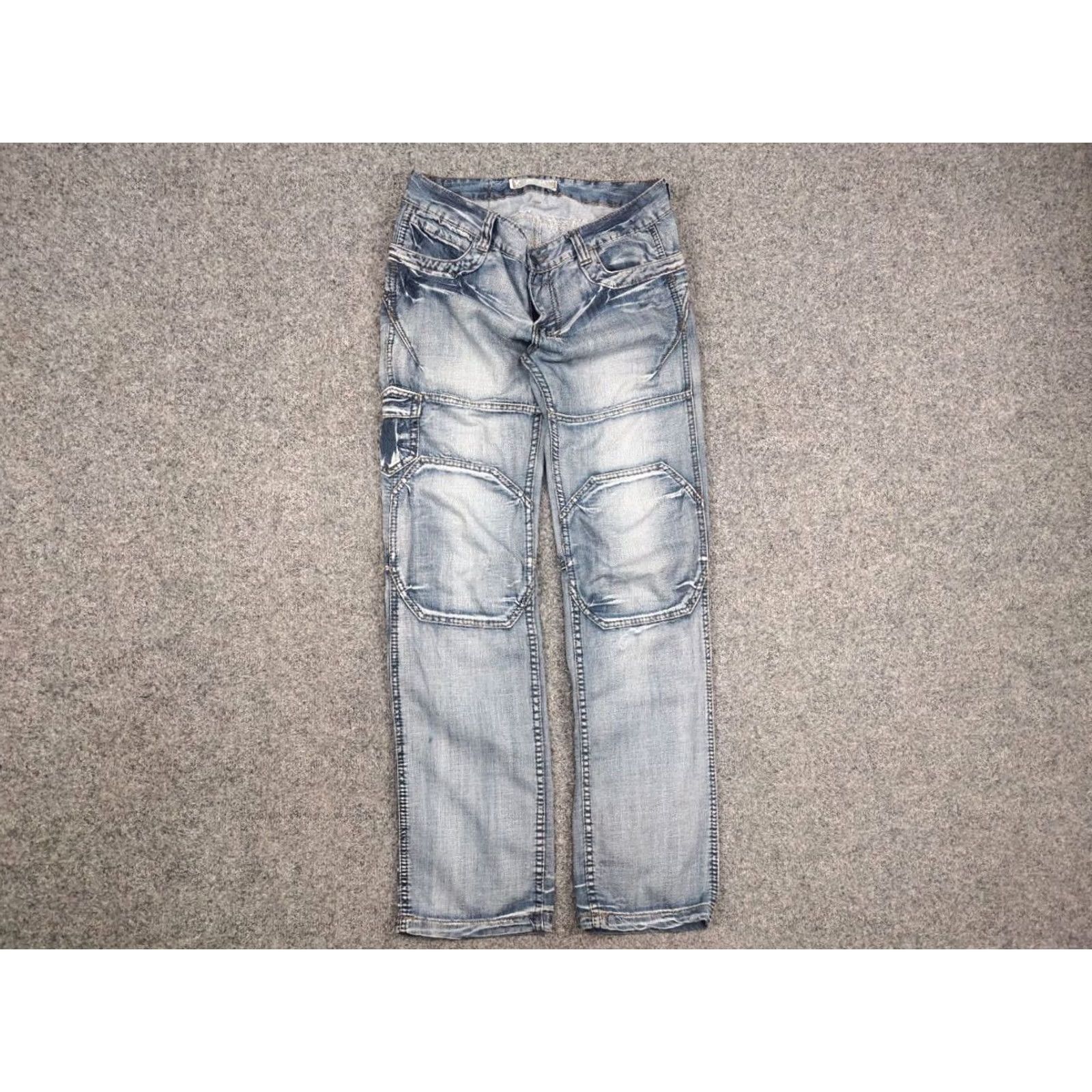 If Six Was Nine VINTAGE Kosmo Lupo Denim Jeans 32 34 Blue 5-Pocket Design Regular Fit Men's Y2K 90s Cowboy USA Vintage Opium Kosmo Size US 32 / EU 48 - 7 Thumbnail
