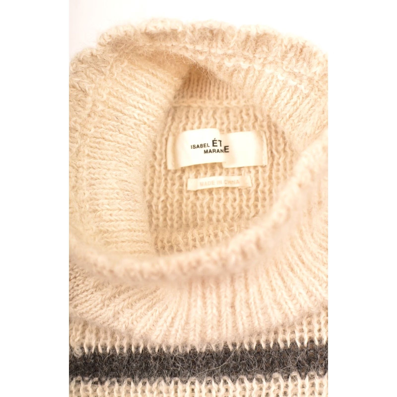 Isabel Marant Isabel Marant Etoile Ws Ivory Stripe Puff Sleeve Alpaca Blend Cozy Sweater Sz 38 Size XS / US 0-2 / IT 36-38 - 4 Thumbnail