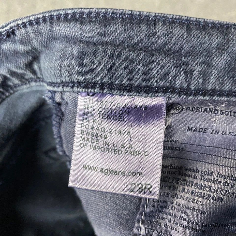 AG Adriano Goldschmied Adriano Goldschmied Jeans Women's Size 29R Stevie Ankle Slim Size 30" / US 8 / IT 44 - 8 Thumbnail