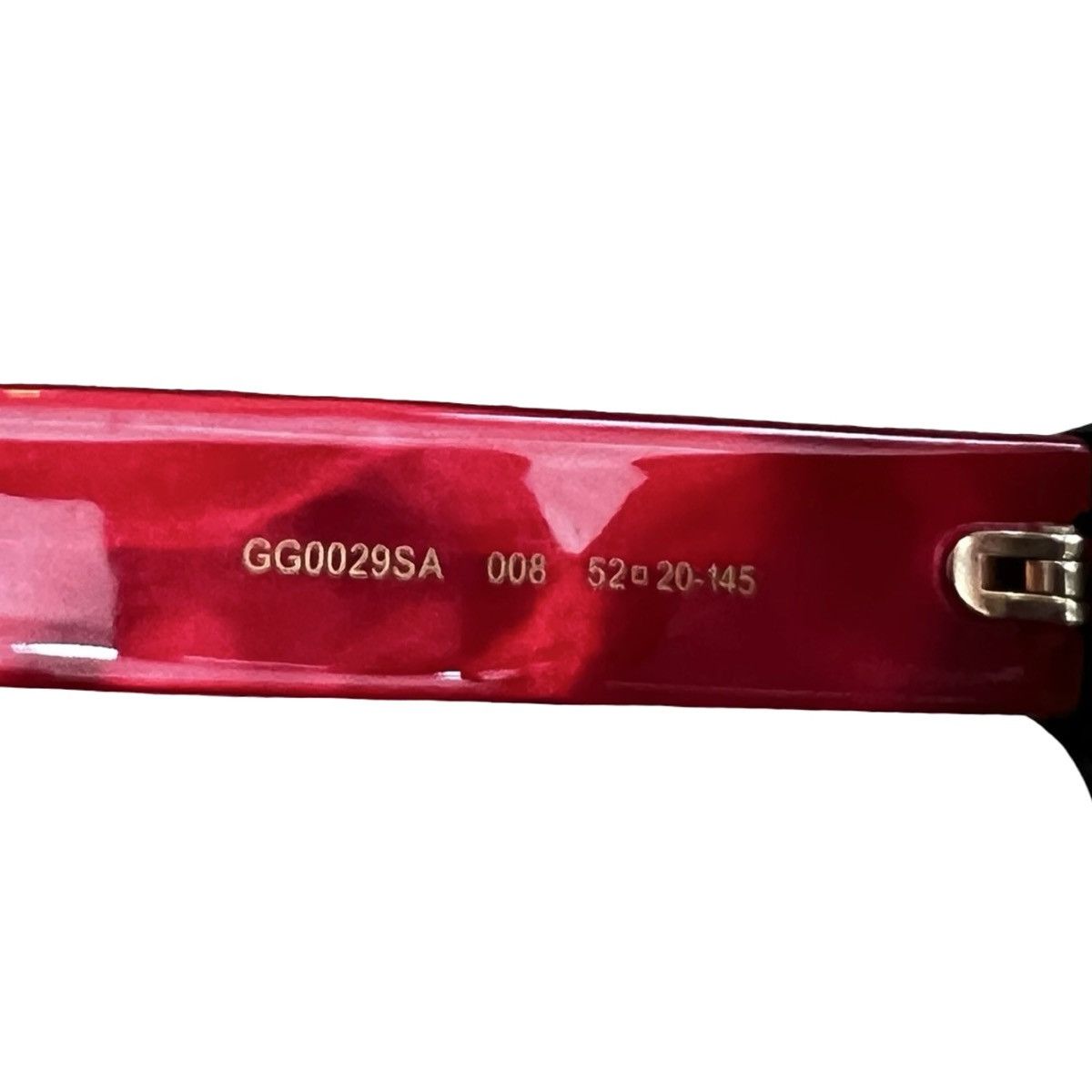 Gucci GUCCI Cat-Eye Sunglasses Red/Black (GG0029SA) Size ONE SIZE - 8 Thumbnail