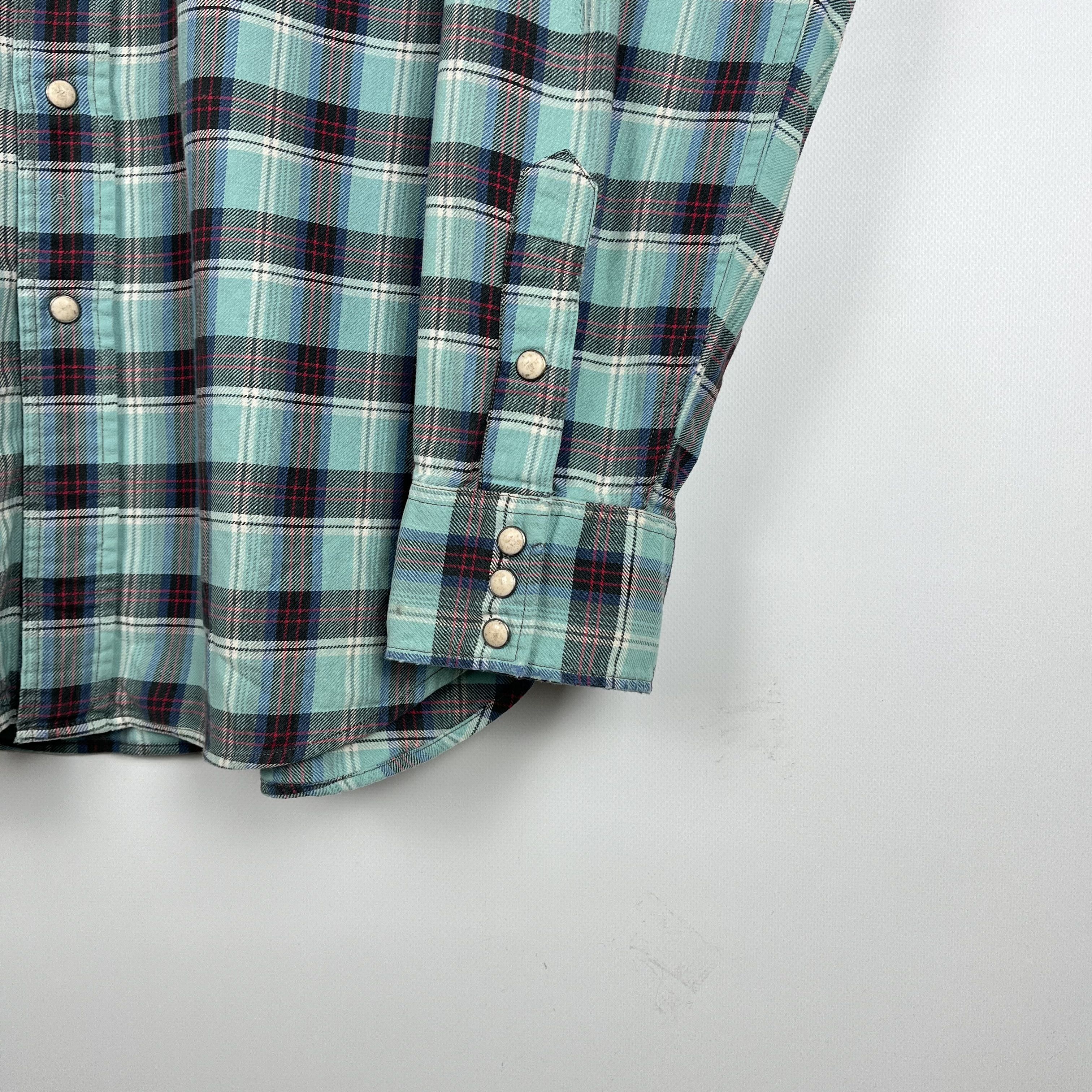 RRL Ralph Lauren RRL Ralph Lauren Western Checkered Long Sleeve Shirt Size US XL / EU 56 / 4 - 10 Thumbnail