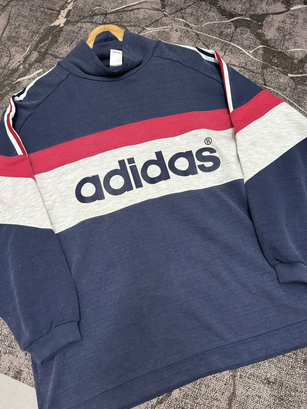 Adidas × Vintage Vintage Adidas Boxy Sweatshirt Size US XXL / EU 58 / 5 - 9 Thumbnail