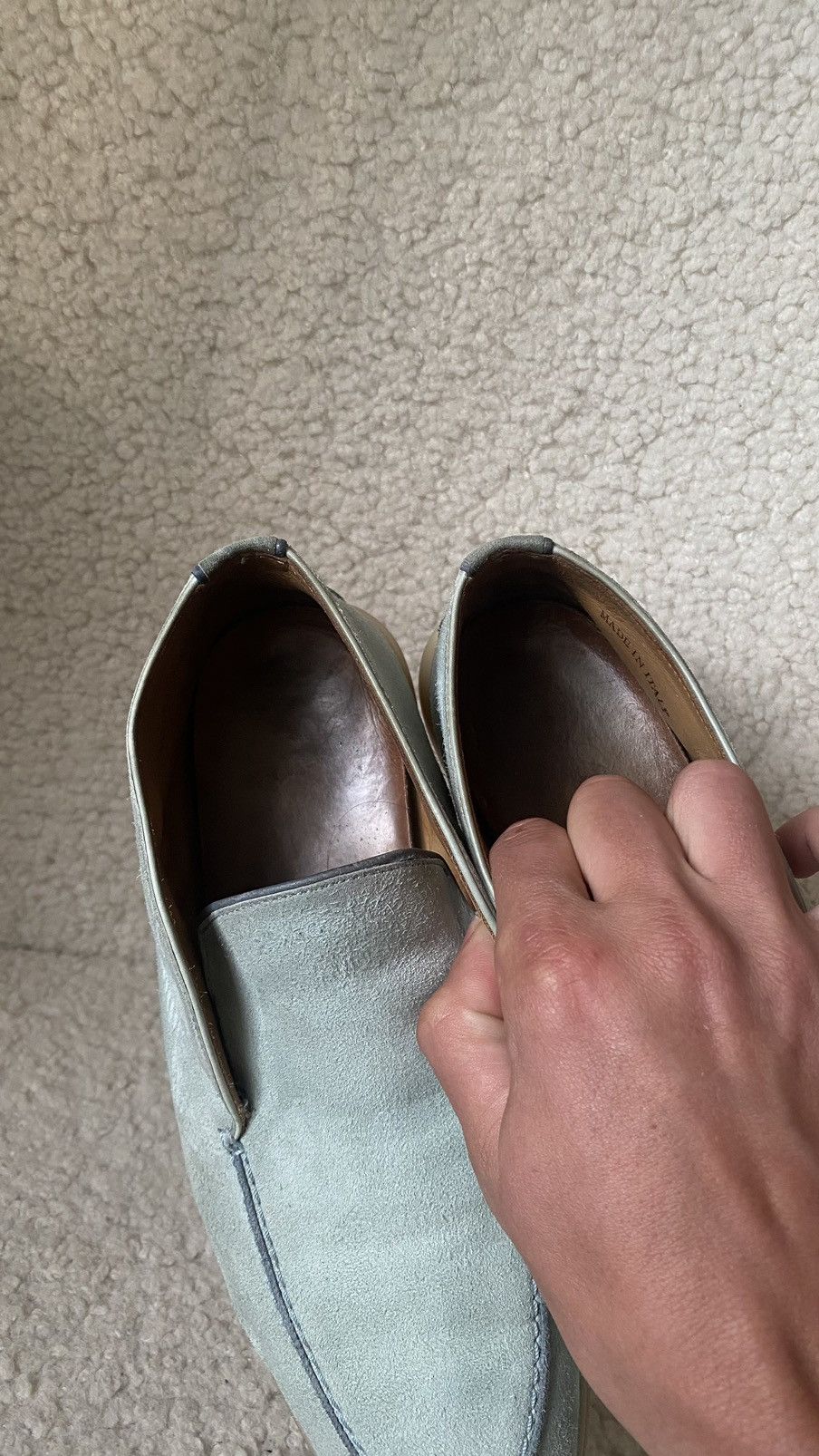 Loro Piana Loro Piana loafer suede blue shoes size 38 Size US 8 / IT 38 - 12 Thumbnail