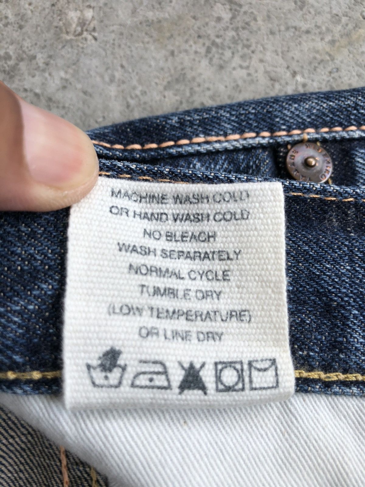 Evisu Evisu Lot 5040 Sakura Daicock Selvedge Denim Distressed Size US 35 - 24 Thumbnail