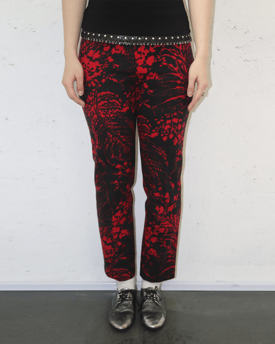 Christophe Lemaire Christophe Lemaire 90s Nature Pattern Wool Trousers Size 29" - 2 Thumbnail