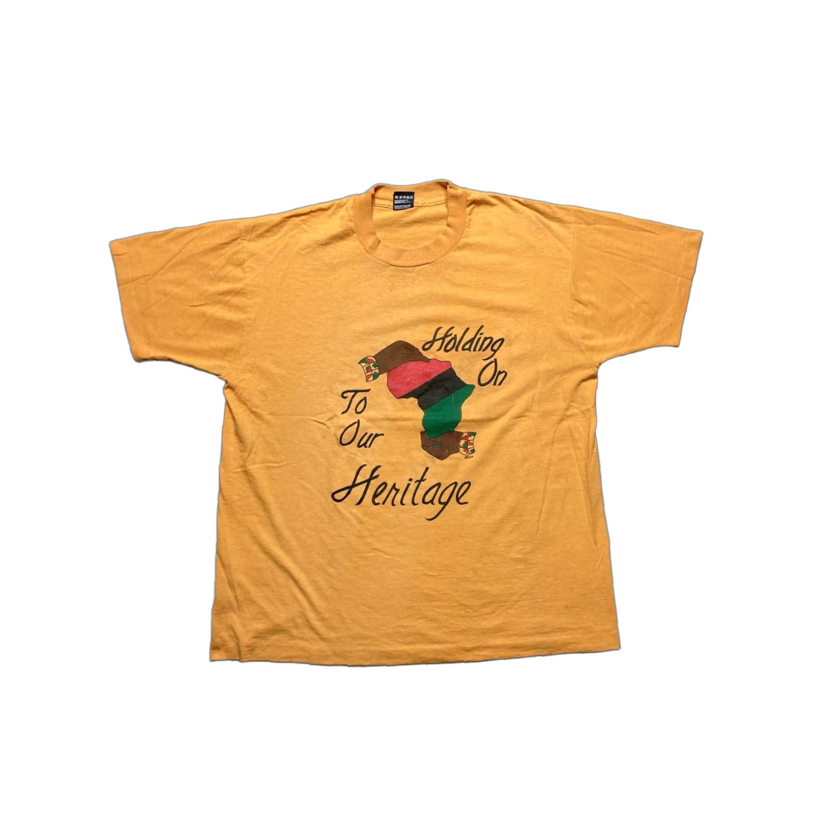 Fruit Of The Loom VINTAGE 90s T-shirt Historical Colleges Heritage Black XL Men Shirt Size US XL / EU 56 / 4 - 1 Thumbnail