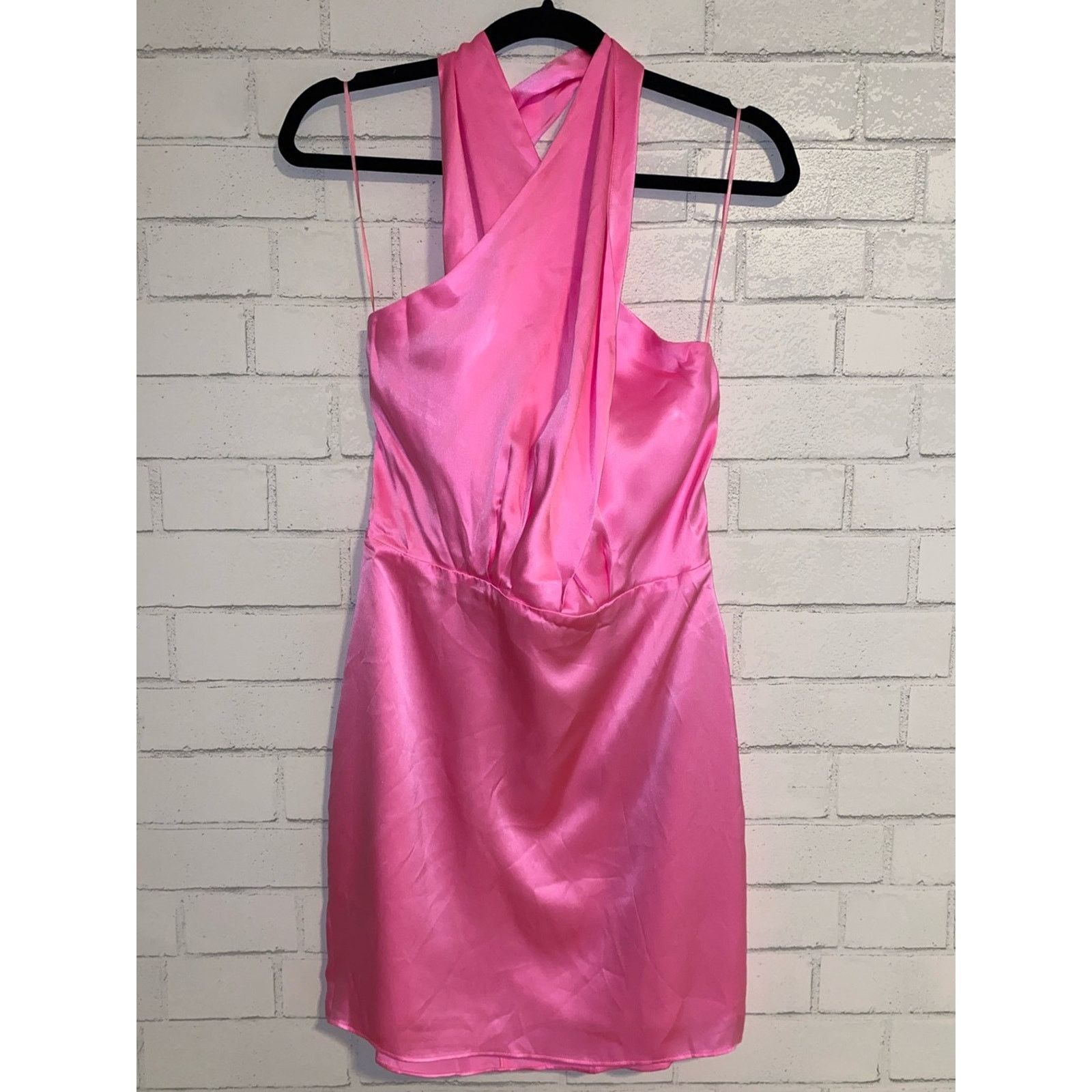 REVOLVE Revolve $287 Amanda Uprichard Jade Silk Dress Hot Pink M Size M / US 6-8 / IT 42-44 - 11 Thumbnail