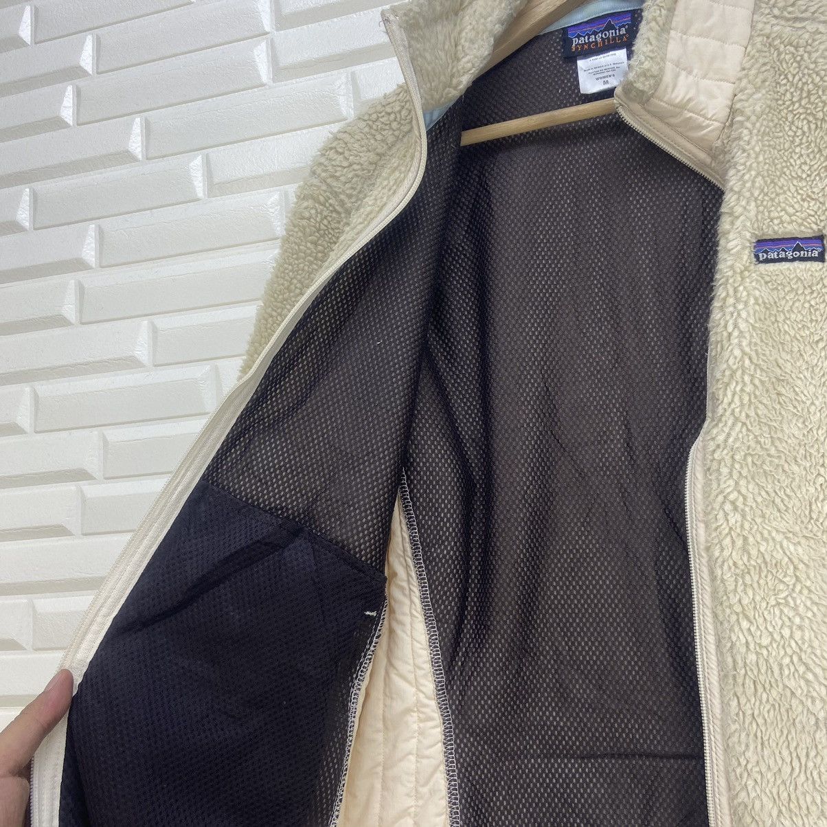 Patagonia Vintage Patagonia Synchilla Fleece Sherpa Deep Pile Jacket Size M / US 6-8 / IT 42-44 - 20 Thumbnail
