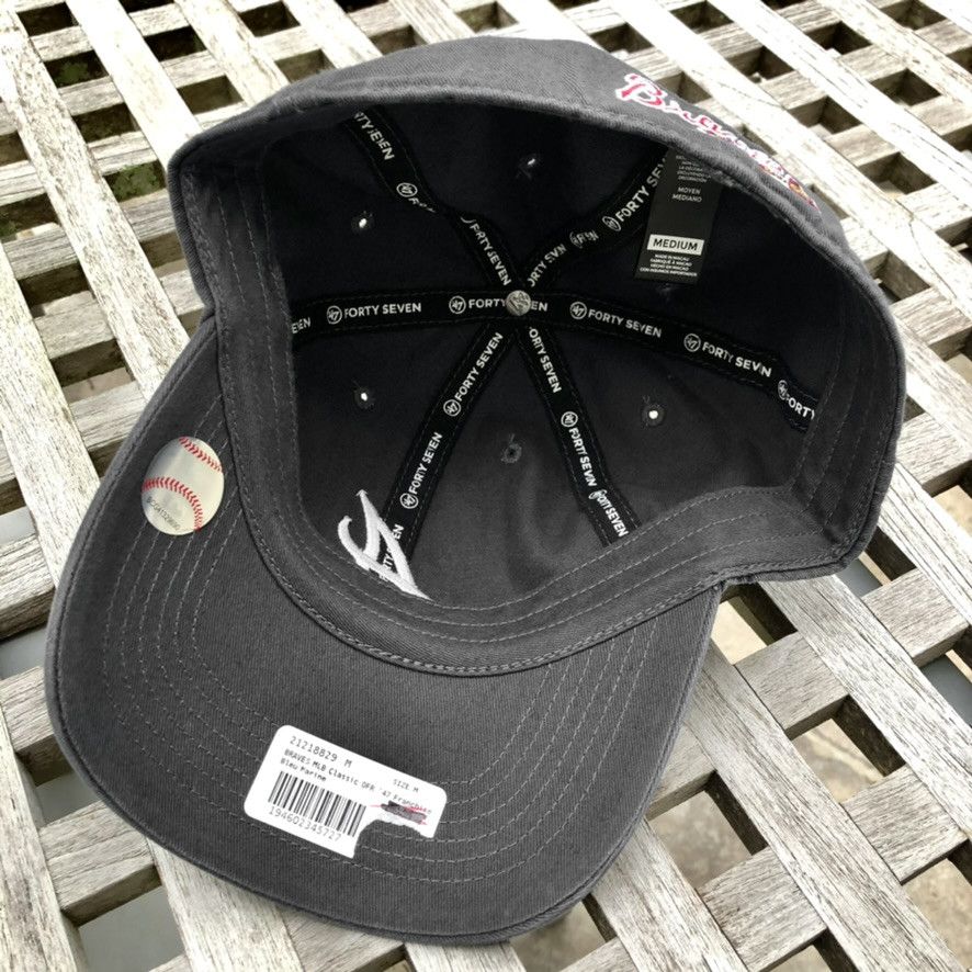 47 Brand Atlanta Braves 47 Brand MLB Fitted Cap Hat M Medium Size ONE SIZE - 4 Thumbnail