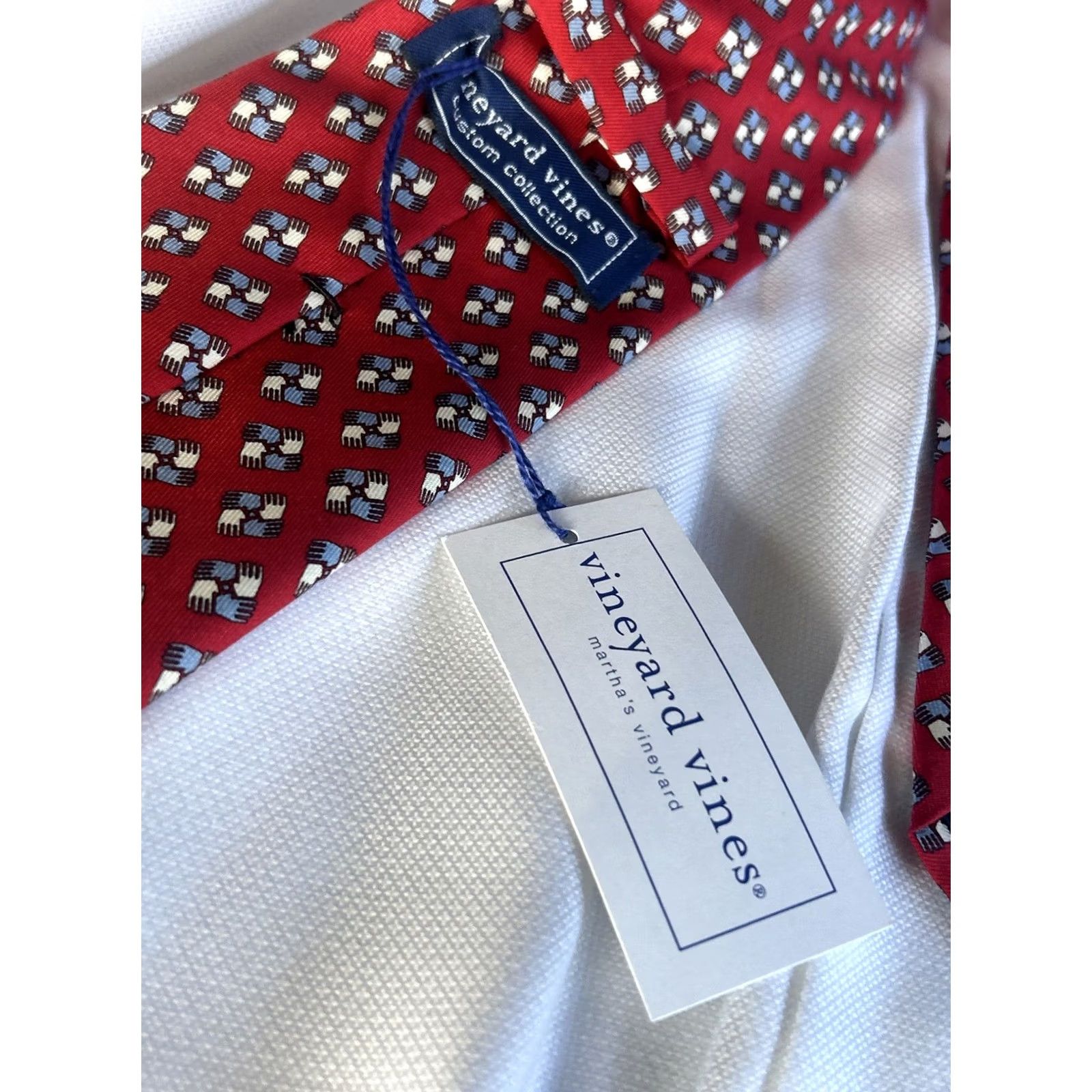 Vineyard Vines Vineyard Vines Tie Men Silk Multicolor Made In USA Size ONE SIZE - 4 Thumbnail