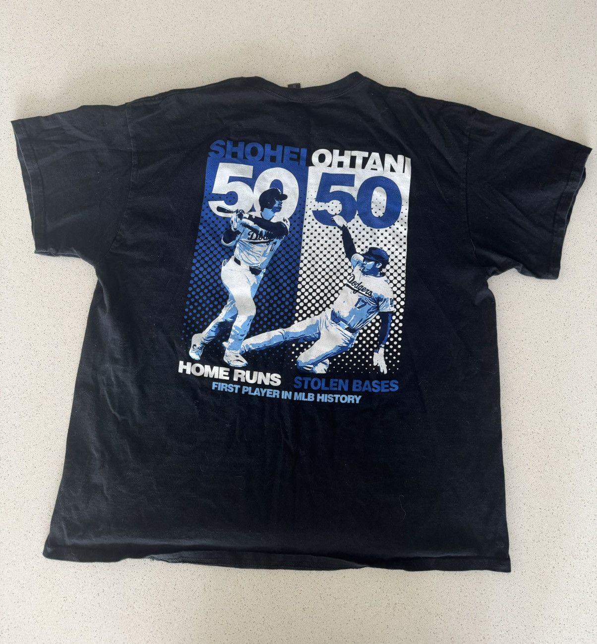Gildan Dodgers Shohei Ohtani 50 50 Club T-Shirt Size US XL / EU 56 / 4 - 2 Thumbnail