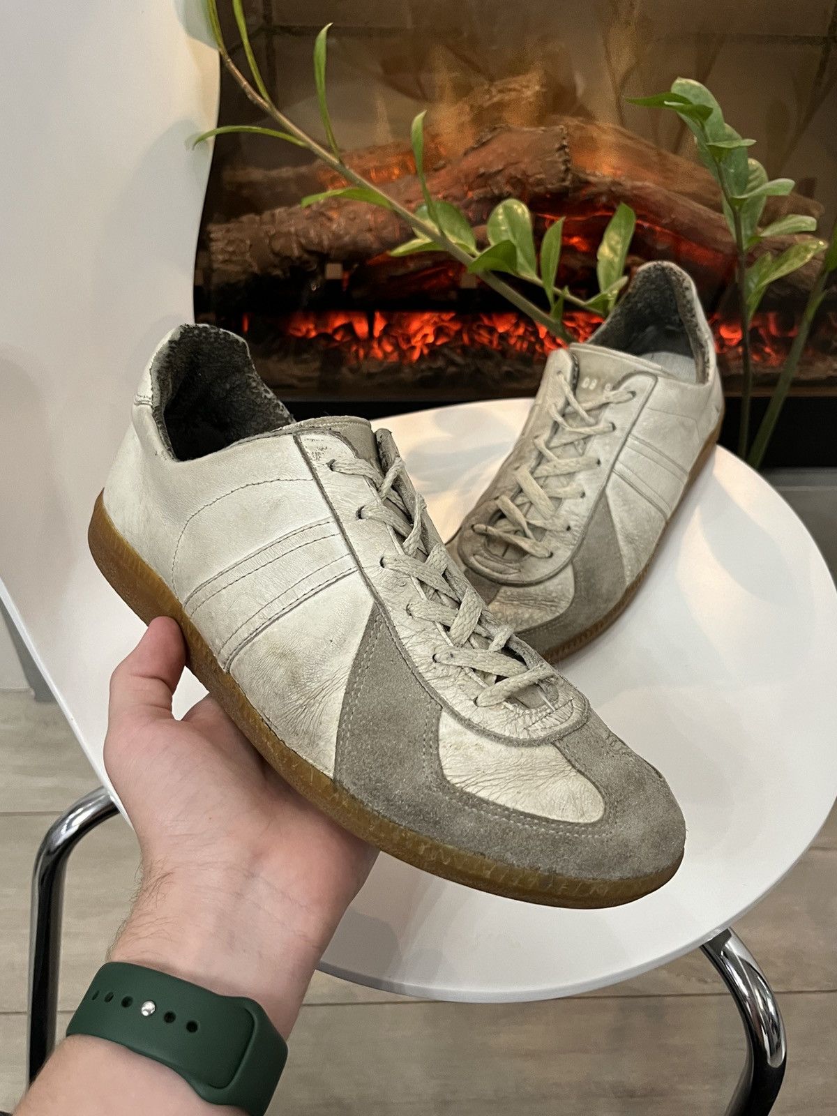 Vintage 🔥THRASHED BW SPORT GAT ARMY SNEAKERS MARGIELA REPLICA VIBE Size US 9.5 / EU 42-43 - 3 Thumbnail