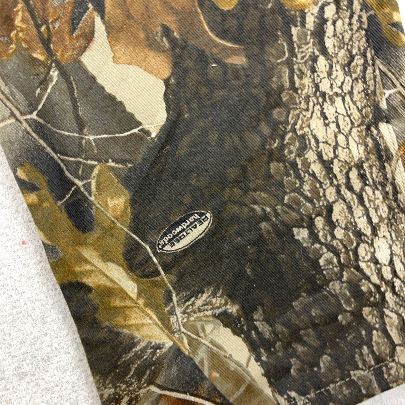 Wrangler VINTAGE Wrangler Camo Jeans Men 36x34 Realtree Hardwood Baggy Y2K Pro Gear Denim Jeans Regular Brown Camouflage 90s Pattern Mens Size US 36 / EU 52 - 5 Thumbnail