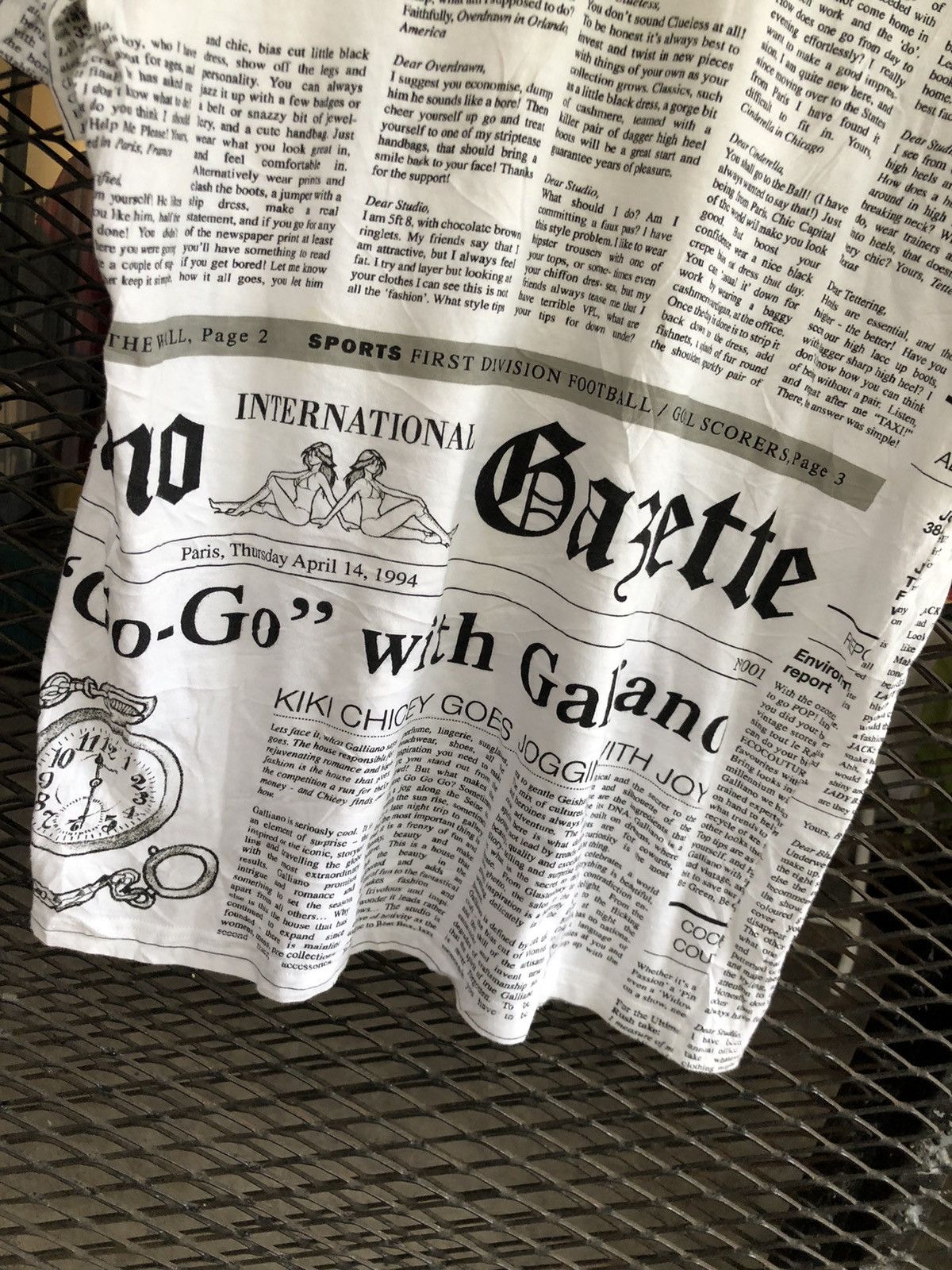 John Galliano JOHN GALLIANO NEWSPAPER T- SHIRT Size US M / EU 48-50 / 2 - 5 Thumbnail