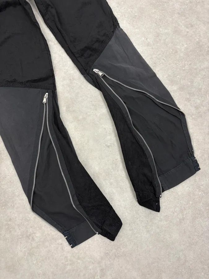Armani 2000s Armani Black Zip Hybrid Cordurroy Pants Size US 28 / EU 44 - 8 Thumbnail