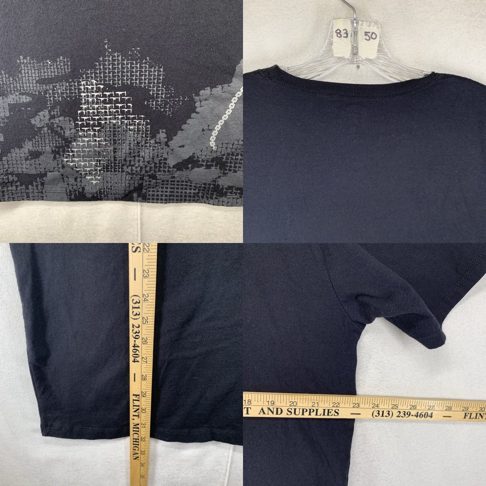 Avirex VINTAGE Avirex Y2K Graphic T-Shirt Black XL Cyber Print MMA 2000s Mens Size US XL / EU 56 / 4 - 8 Thumbnail