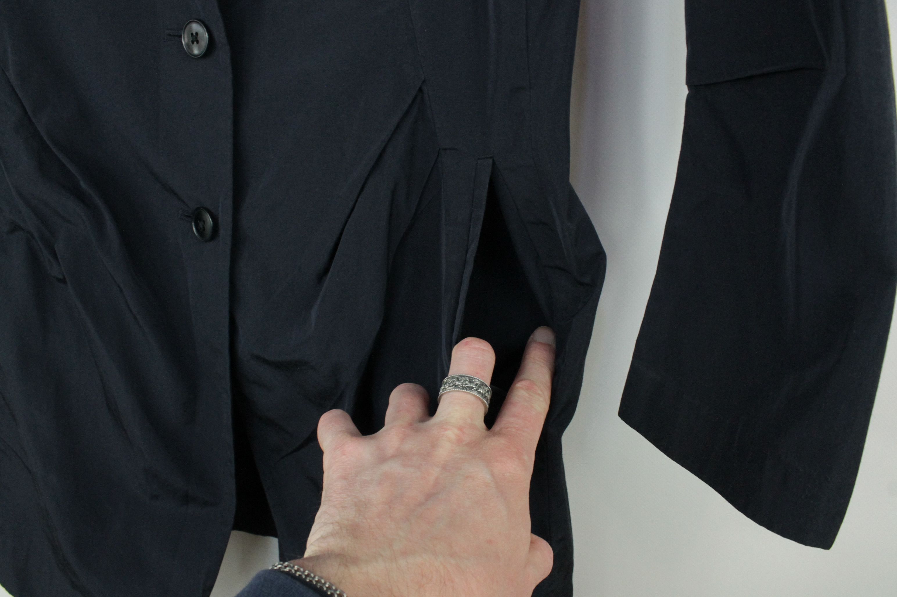 Jil Sander Uniqlo Jil Sander Light Trench Coat Navy Size S / US 4 / IT 40 - 6 Thumbnail