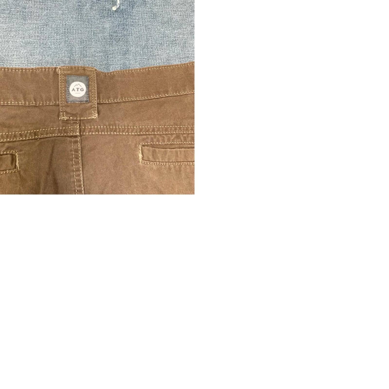 Banana Republic Wrangler All Terrain X Gear Hiking Pants Mens 38x30 Coffee Brown Cotton Stretch Size US 28 / EU 44 - 10 Thumbnail