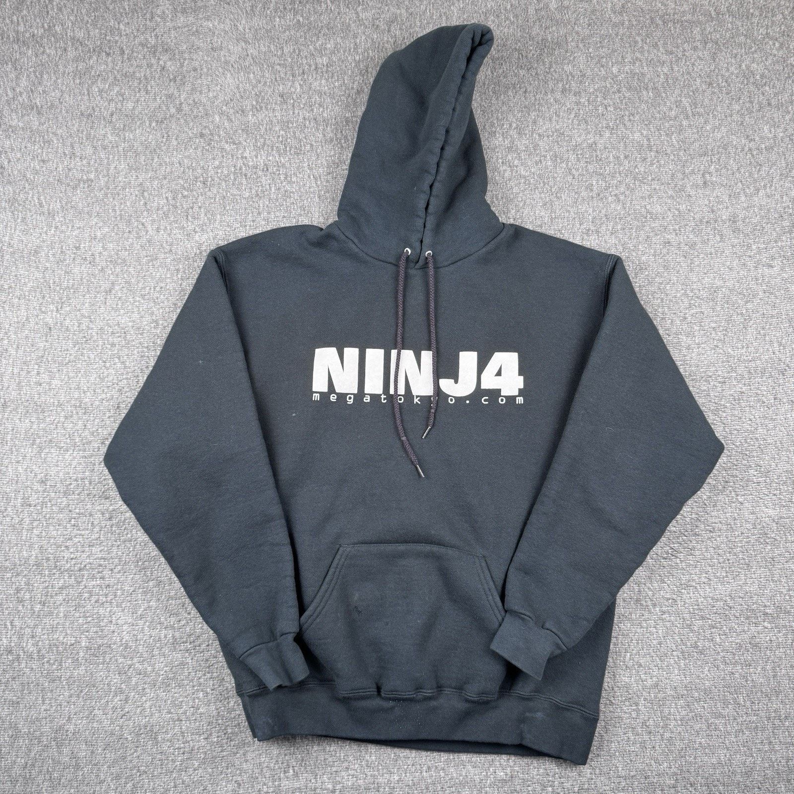 Vintage Vintage Ninj4 Mega Tokyo Anime Hoodie Men’s Medium Black Y2K Size US M / EU 48-50 / 2 - 2 Thumbnail