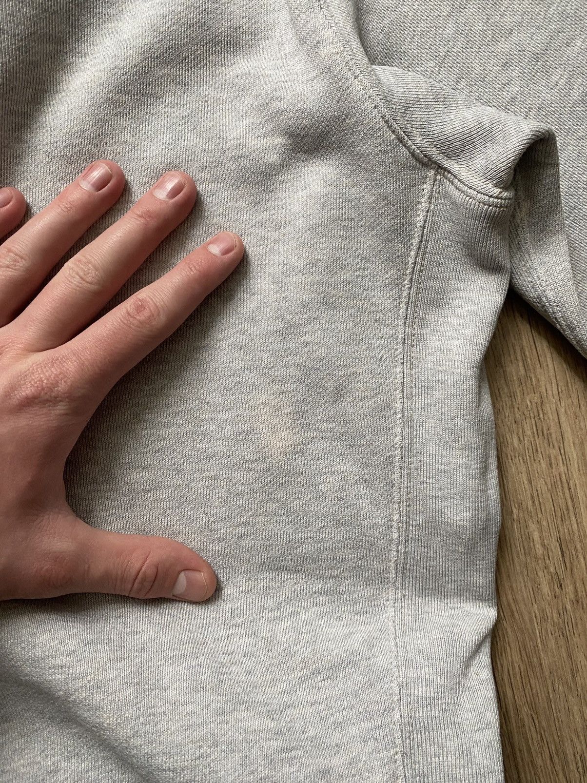 Polo Ralph Lauren × Vintage Vintage Polo Ralph Lauren Y2K tight light grey zip hoodie Size US L / EU 52-54 / 3 - 11 Thumbnail