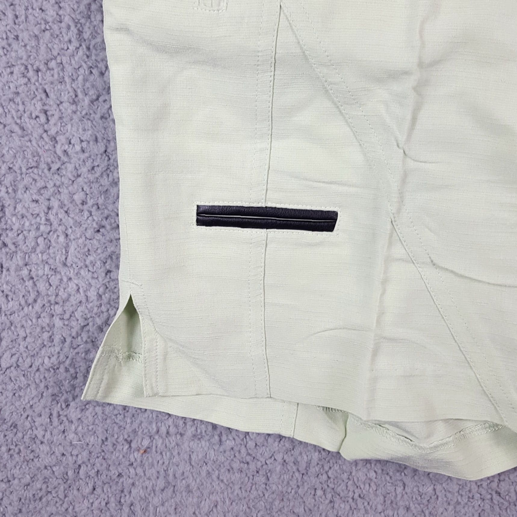 Vintage VINTAGE Jamie Sadock Shorts Women's Chino High Waist 10 Mint Green Y2K 90s 00s Preppy Athletic Casual Summer Size 32" / US 10 / IT 46 - 3 Thumbnail