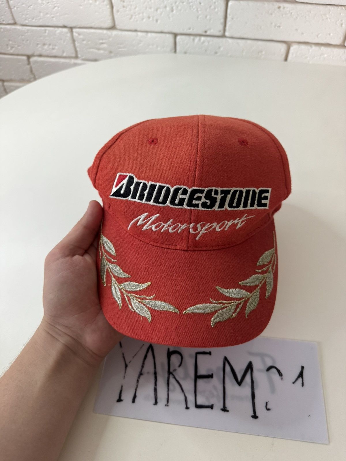 Vintage Bridgestone motorsport vintage cap hat Size ONE SIZE - 2 Thumbnail