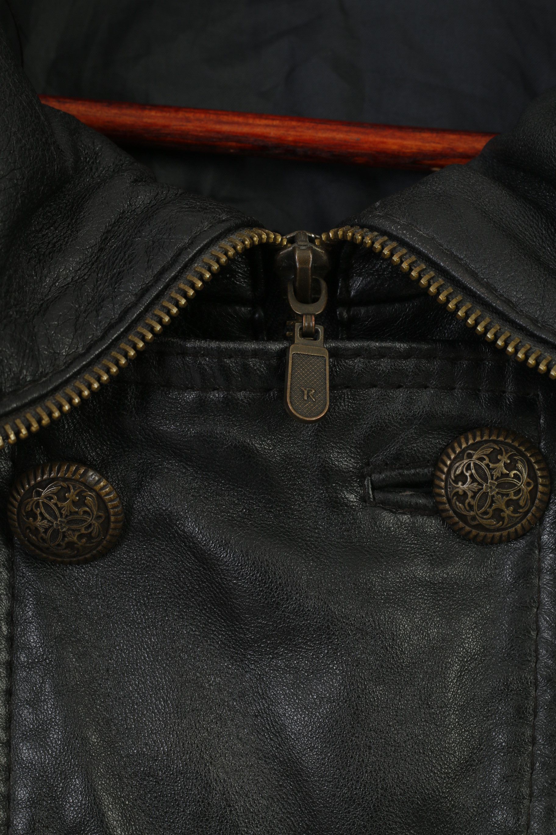 Leather × Vintage Alberto Tesatti Creation Woman XL Leather Jacket 2135 Size XL / US 12-14 / IT 48-50 - 4 Thumbnail