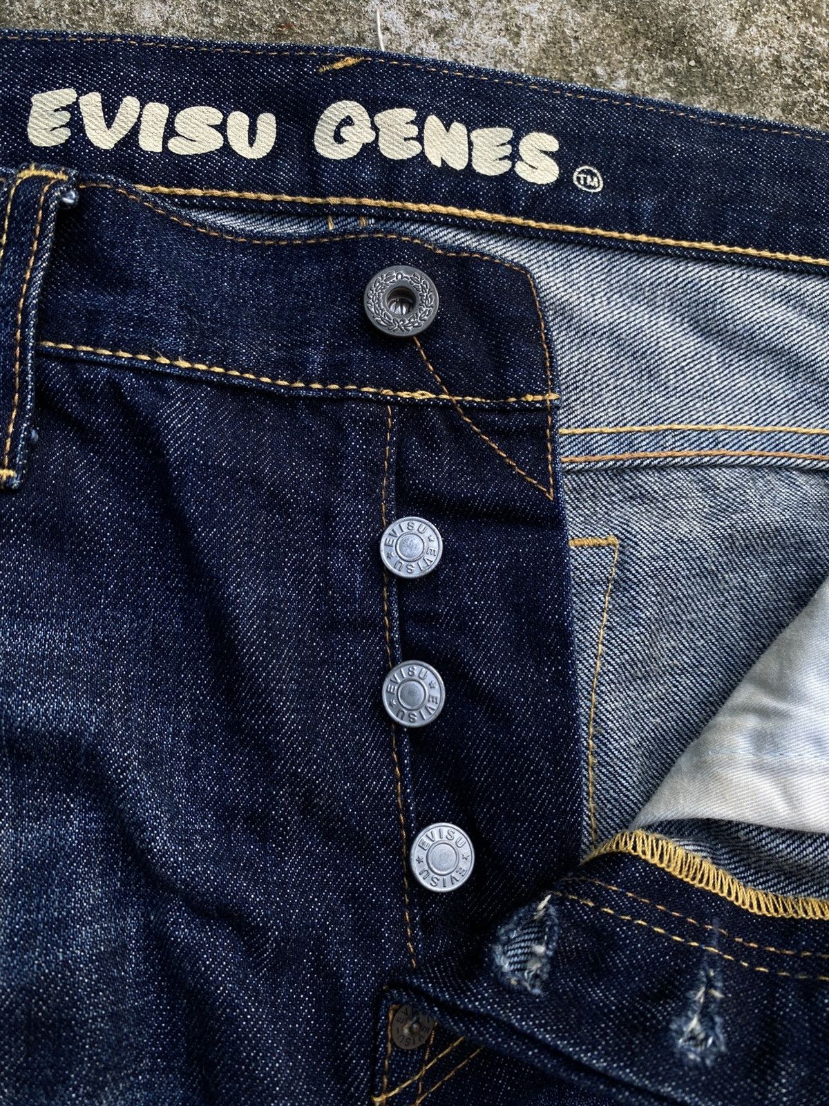 Evisu × Japanese Brand × Vintage EVISU GENES JEANS Size US 34 / EU 50 - 12 Thumbnail