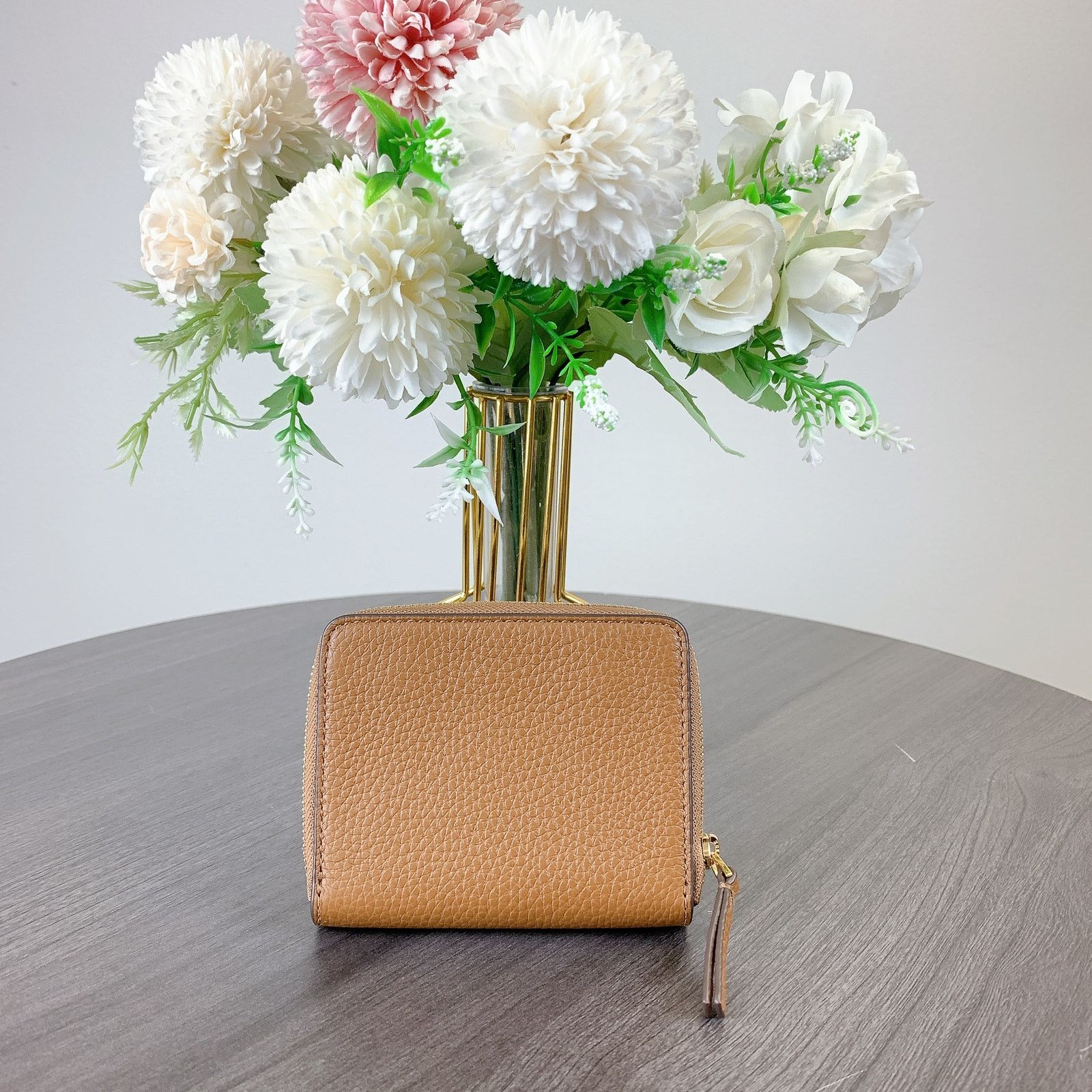 Tory Burch Tory Burch 146708 BRITTEN BiFold Wallet IN Brown Size ONE SIZE - 3 Thumbnail