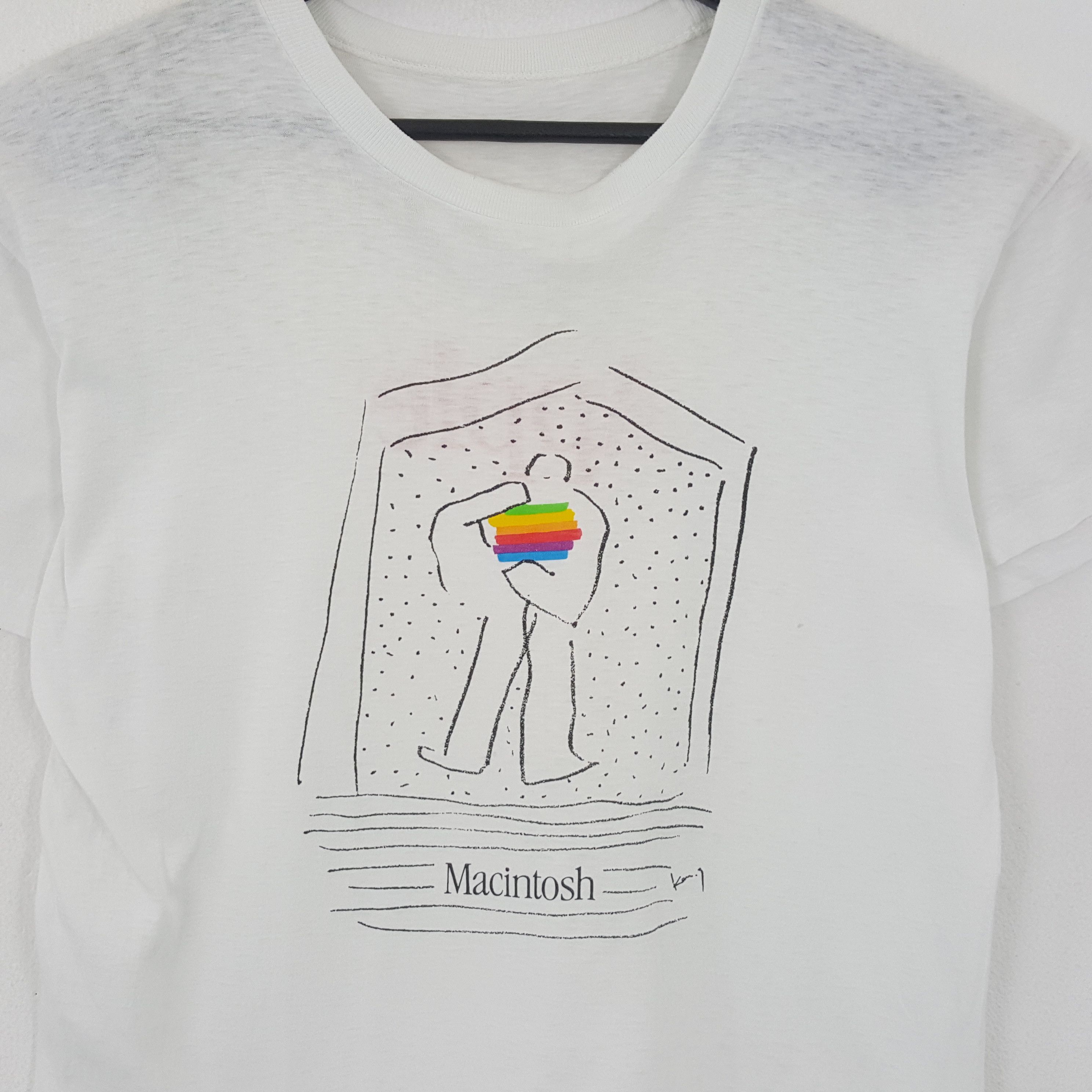 Apple × Vintage APPLE MACINTOSH Tshirt Streetwear Style Size US M / EU 48-50 / 2 - 2 Thumbnail